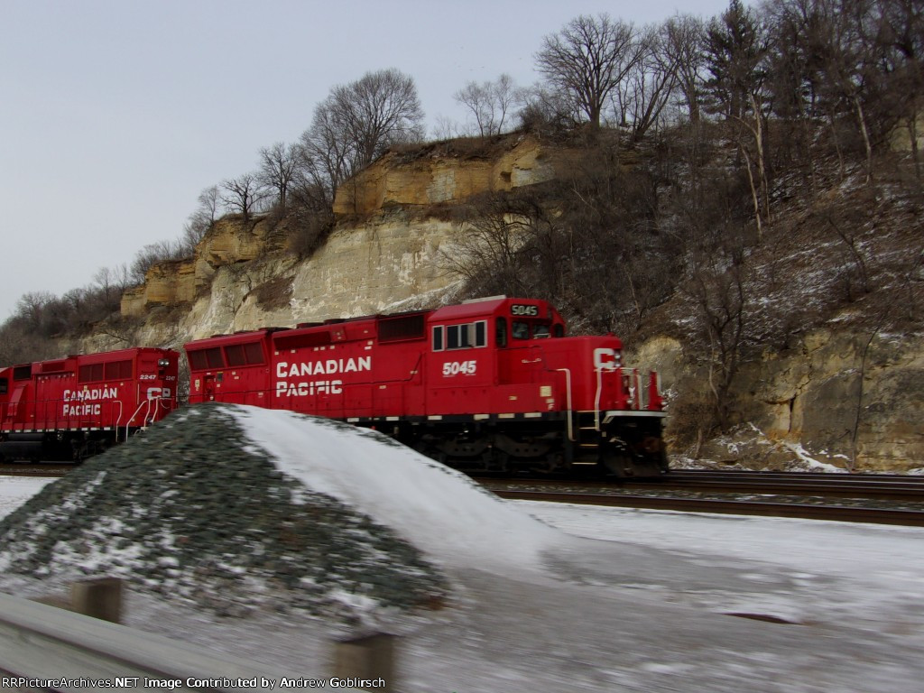 CP 5045 in the Snow